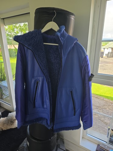 Stone island revesable leather - island,