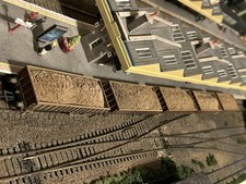 Rake of 5 Hornby MHA wagons in weathered EWS livery 00 Gauge