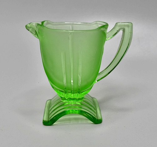 Vintage green uranium glass - uranium,