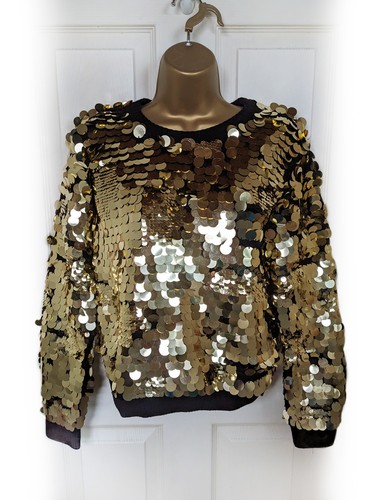 Zara knit black gold - knit,