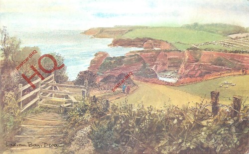 Picture postcard ladram bay - postcard_,