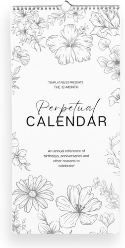 Perpetual monthly wall - perpetual,