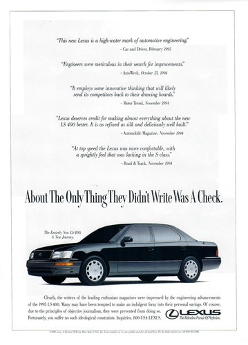 1995 lexus ls400 print - 1995,