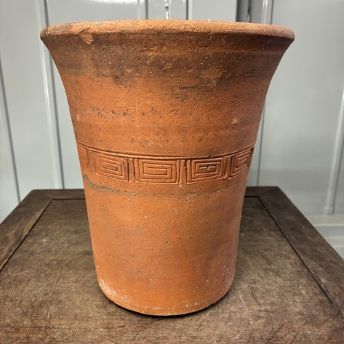 Vintage terracotta bonsai pot - vintage,