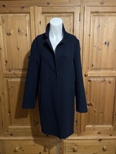 Zara Navy Coat Size S