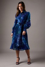 Coast Multi Midi Dress Womens