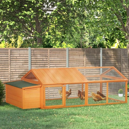 Wooden chicken coop with - wooden,