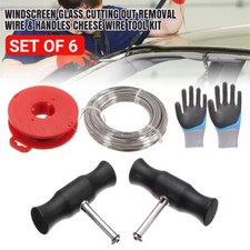 WINDSCREEN GLASS REMOVAL TOOLS WIRE & HANDLES CHEESE WIRE TOOL KIT UK