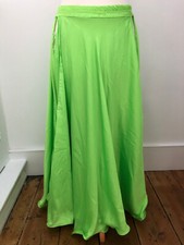 Zara's Zouk Lime Green Satin