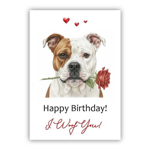 American bulldog dog birthday - bulldog,