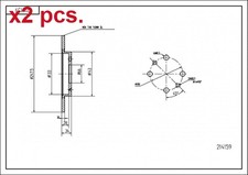 X2 PCS FRONT / REAR BRAKE DISC