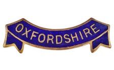 Vintage Old The Oxfordshire Womens Institute WI Members 'Scroll' Enamel Badge