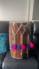 Punjabi Dhol For Sale No Damage Comes With 1 Pair Of Sticks And Bag.