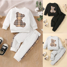 Baby Boys Girls Bear Jumper