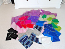 Lot of Pure Silk Fabric Scraps Patchwork Quilting Crafts