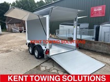 New Debon C500 10ft Box Trailer with TWO Sales Exhibition Flaps Included 2000kg