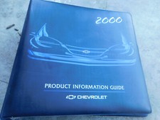 2000 CHEVROLET CAMARO CORVETTE MONTE CARLO IMPALA SS PRESS KIT BOOK BINDER ALONE