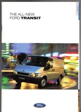 Ford Transit 2001 UK Market Sales Brochure Van Chassis Cab Double Cab Minibus