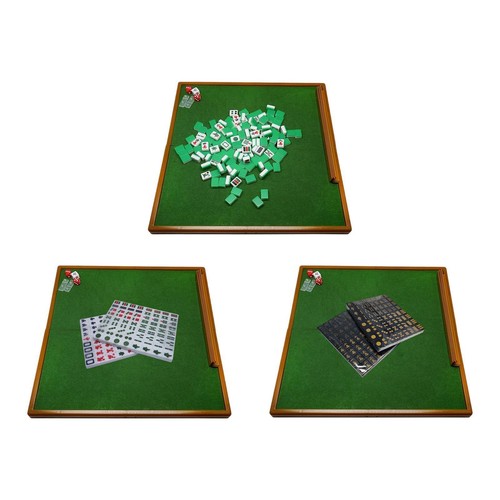 Mini mahjong set with - mahjong,