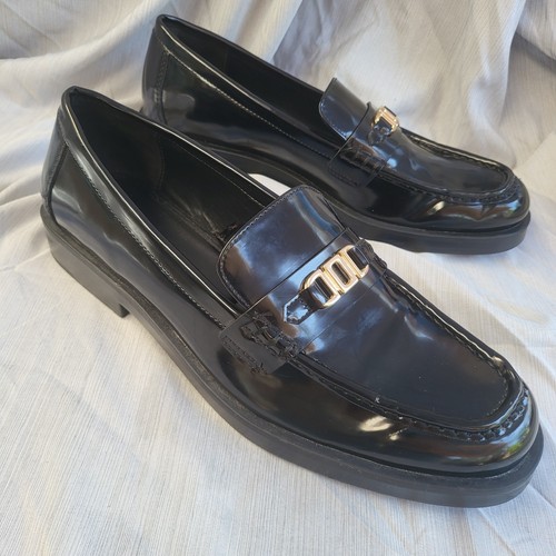Zara black pleather men s - black, men’s