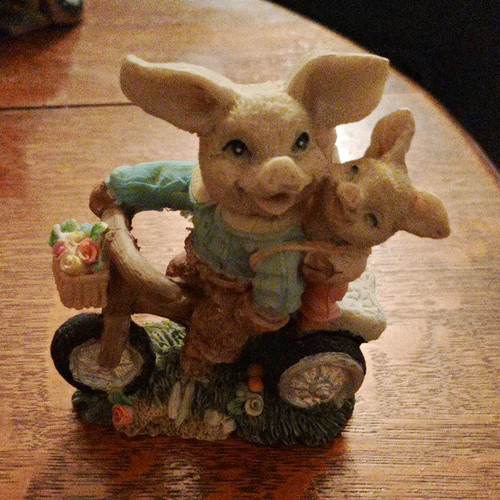 Ceramic pottery pig ornament - pottery,