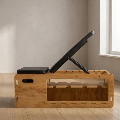 Wooden exercise bench - wooden,