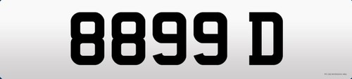 Cherished number plate