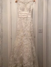 Justin Alexander Wedding Dress Ivory Style 8596 Altered To UK Size 6/8