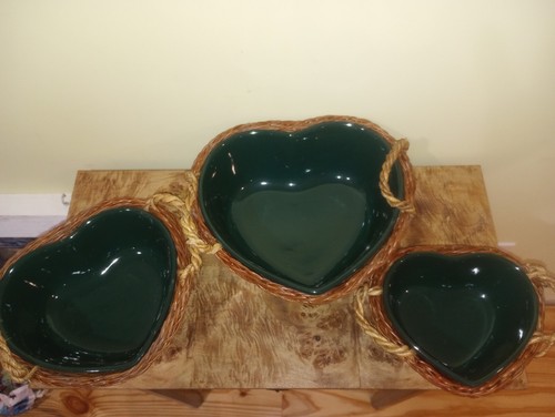 Three heart shaped stackable - three,
