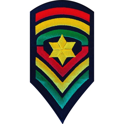 Embroidered iron rasta - rasta, army