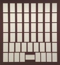 STANDARD SIZE 50 CIGARETTE CARD MOUNT  49 Vertical - 1 Horizontal - Green Maroon