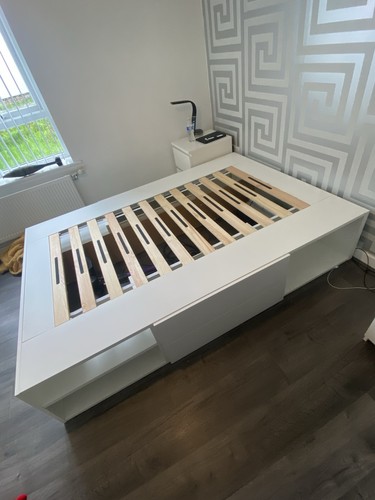 Ikea platsa storage double bed - storage,