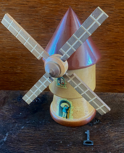 Vintage dutch wooden windmill - dutch,
