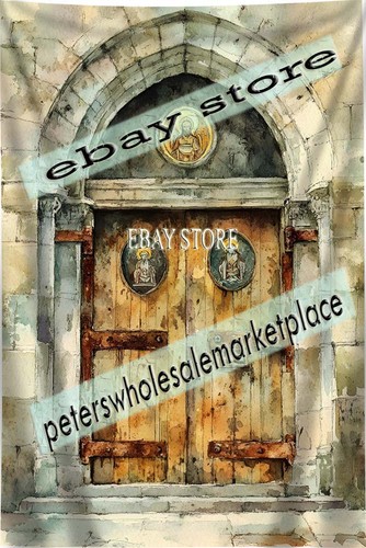 Antique painted church - antique,