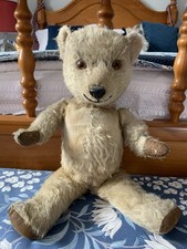 Very Old Sparse Mohair teddy. Jointed