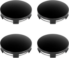 4Pcs Hub Centre Caps, 60Mm Universal Black Alloy Wheel Hub Caps, Stable 