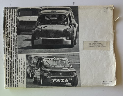 Rare faza abarth - fiat, racing