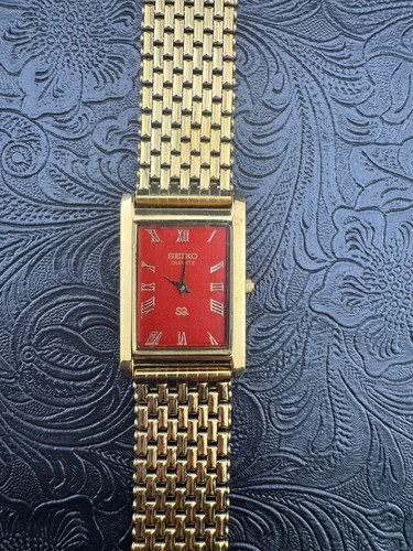 Rare gold red vintage seiko - vintage,