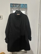 Women’s Black Trench Coat John Lewis Size 18 Excellent Condition