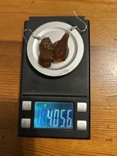 Earrings, 100% natural Amber