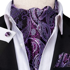 Mens Cravat Paisley Floral