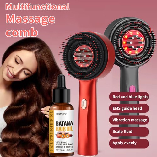 Electric hair comb red - hair,