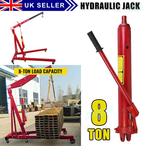 Ton hydraulic jack long ram - 8,