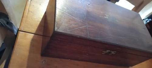 Antique writing slope box - slope,