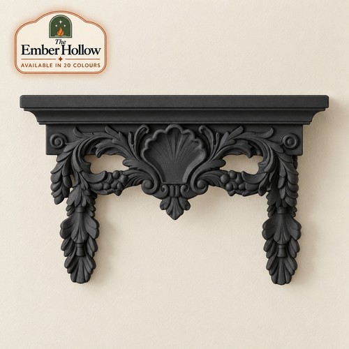 Ornate acanthus wall shelf - acanthus,