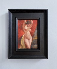 Original oil painting Old Master style Female Nude William Etty study, Framed.
