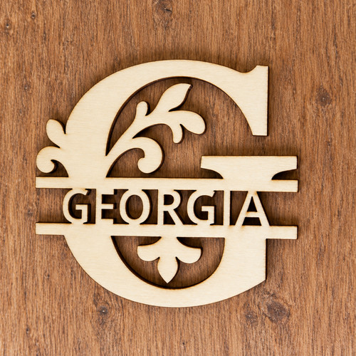 Personalised monogram wooden - personalised,