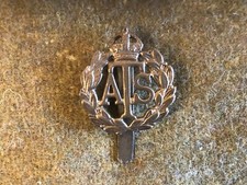 WW22 British ATS cap badge