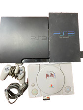 Play Stations Consoles PS1, PS2 And PS3 