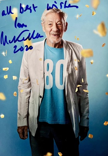 Ian mckellen hand signed - mckellen,